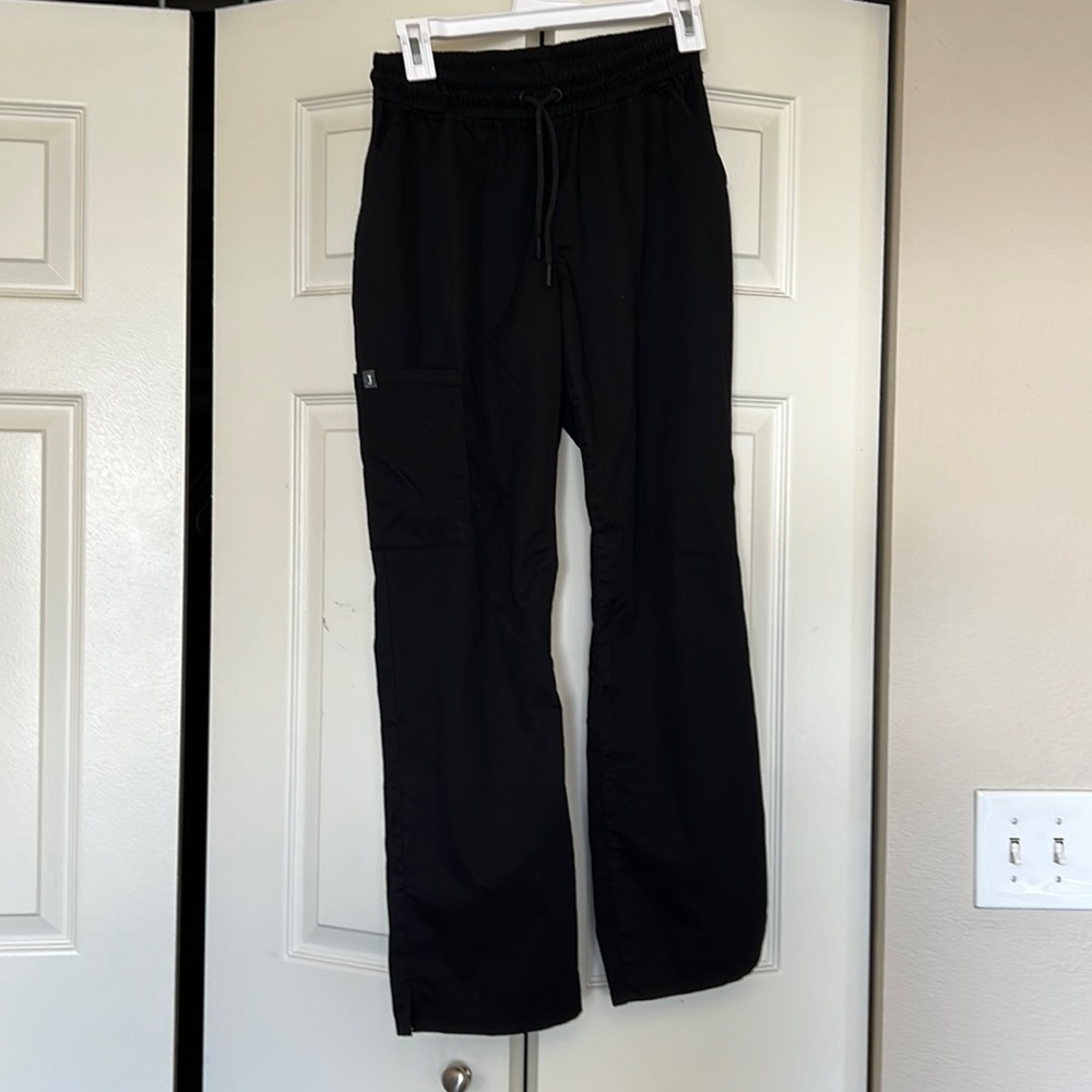 Jaanuu Flared Scrub Pant, XS/P, Black